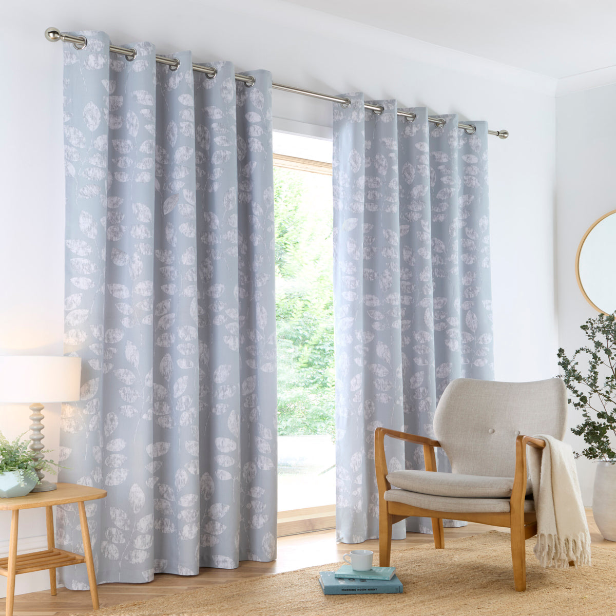 Boston Eyelet Curtains – Duck Egg