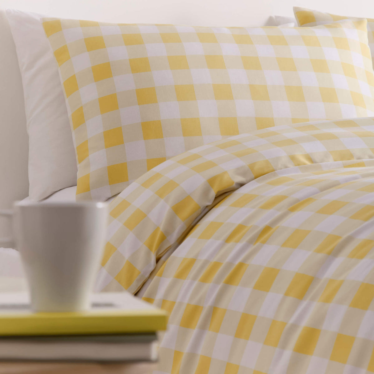 Gingham Duvet Set - Happy Linen Company