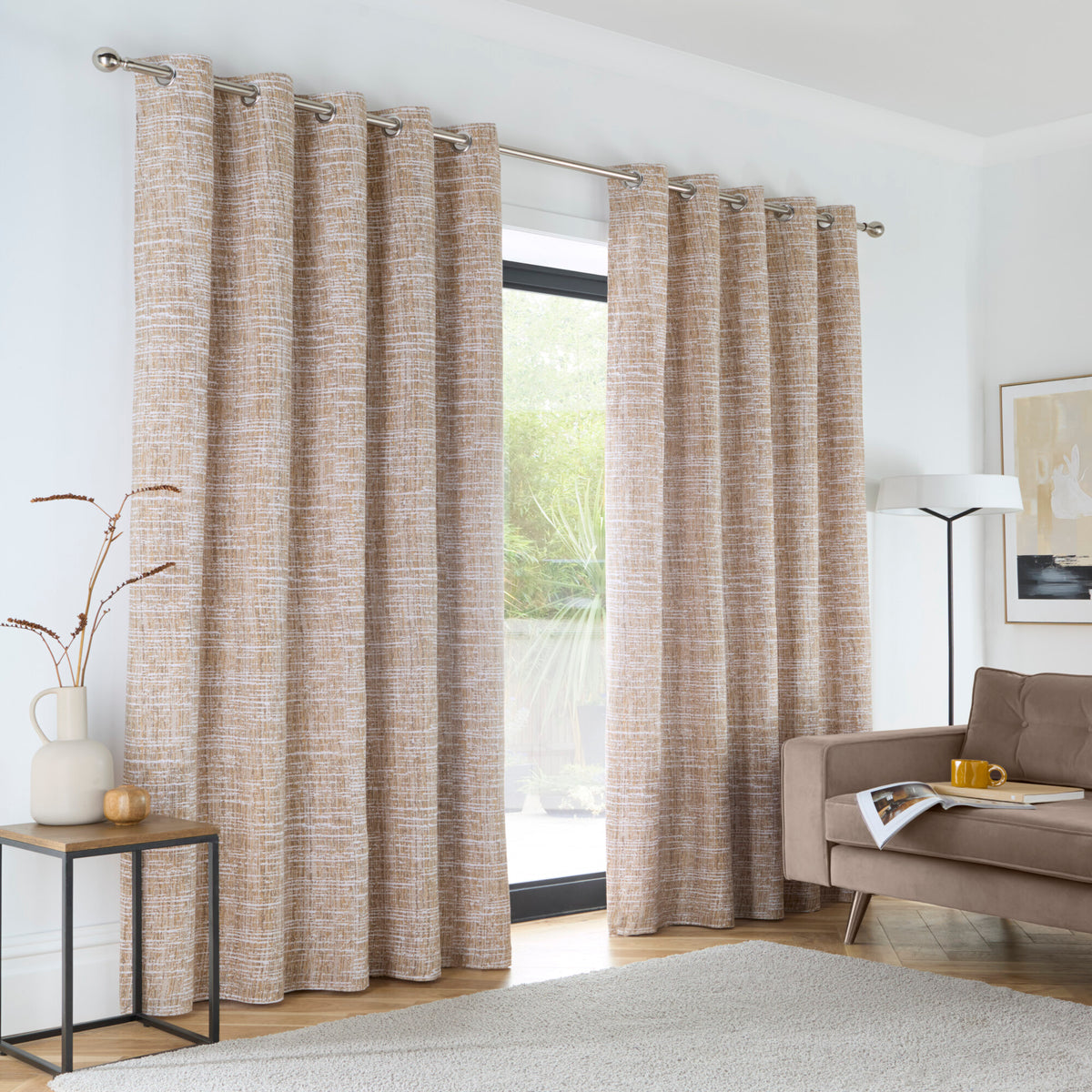Maine Eyelet Curtains – Sand