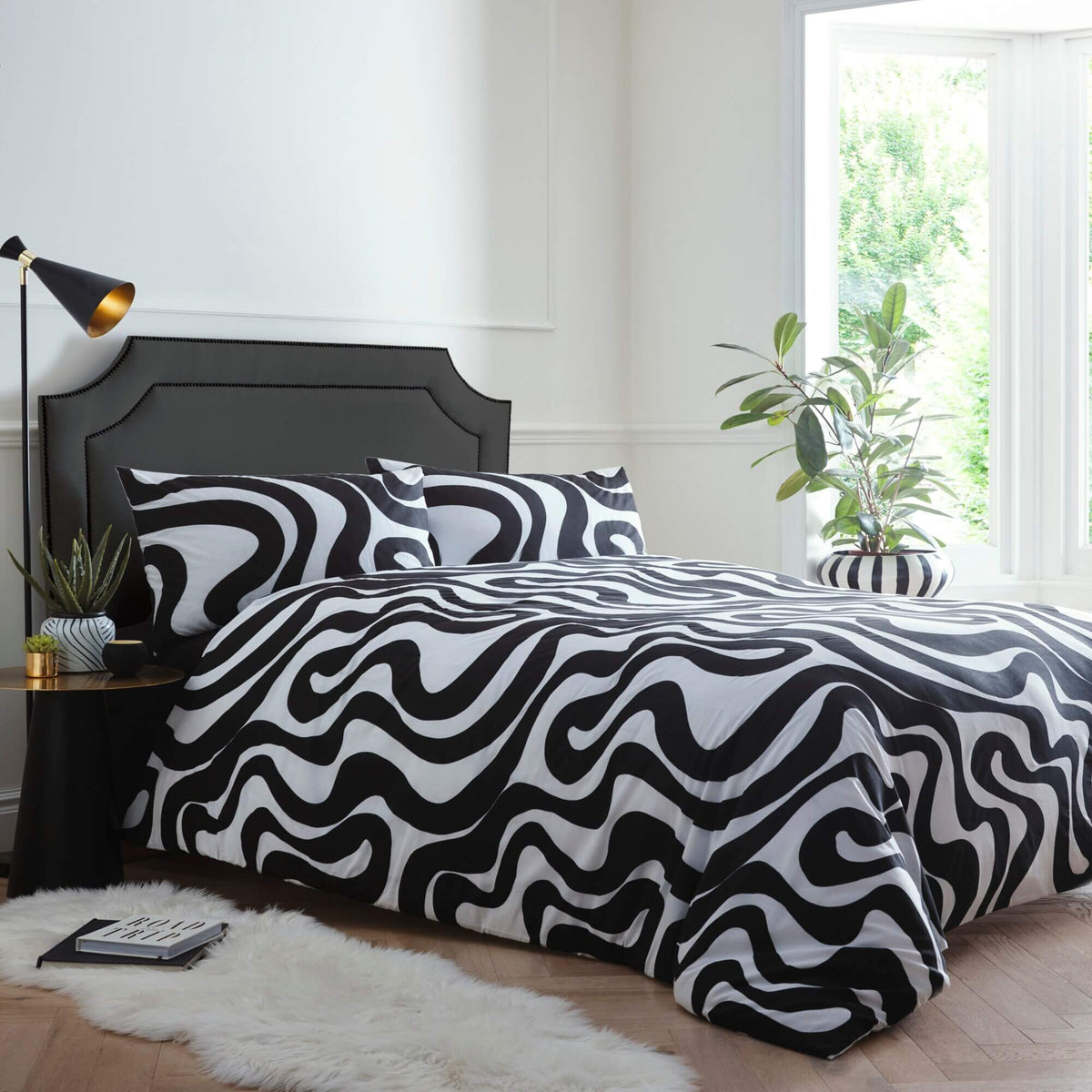 Retro Waves Duvet Set - Happy Linen Company