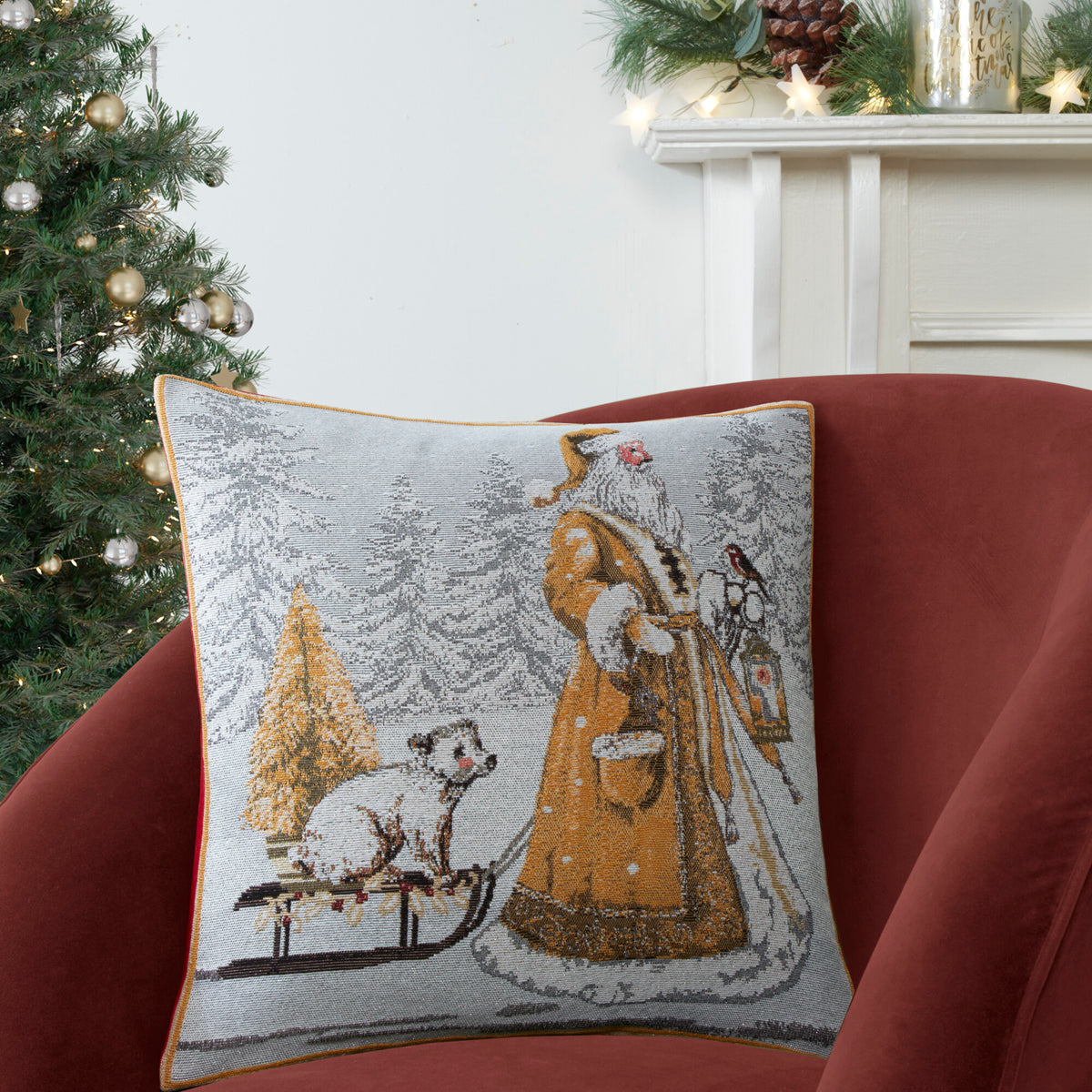 Twilight Santa Cushion