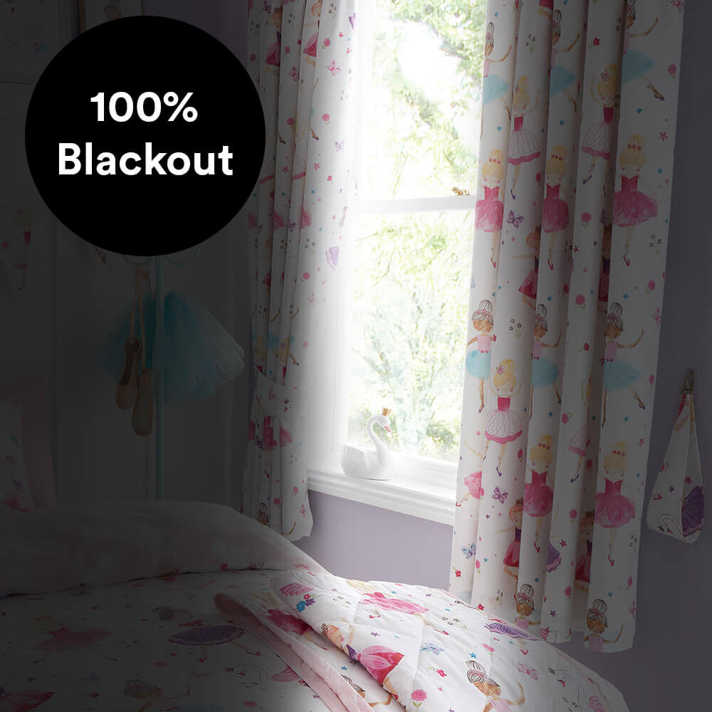 Kids Isabella Ballerina Blackout Curtains Happy Linen Company