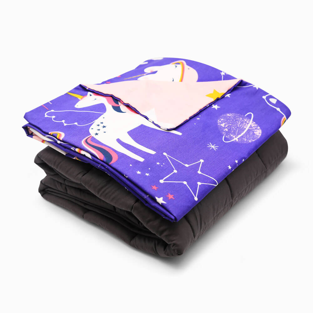 Kids Space Unicorn Weighted Blanket Happy Linen Company