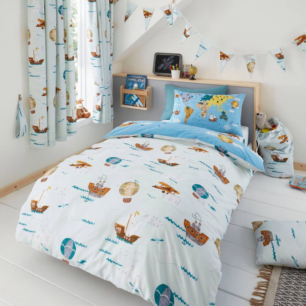 Kids World Explorer Bedding Happy Linen Company