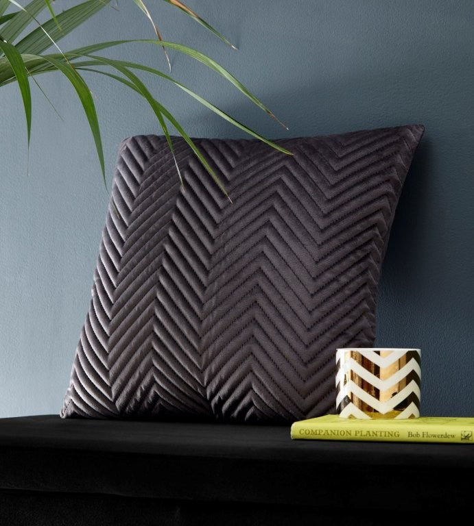 Pinsonic Filled Cushion (Charcoal)