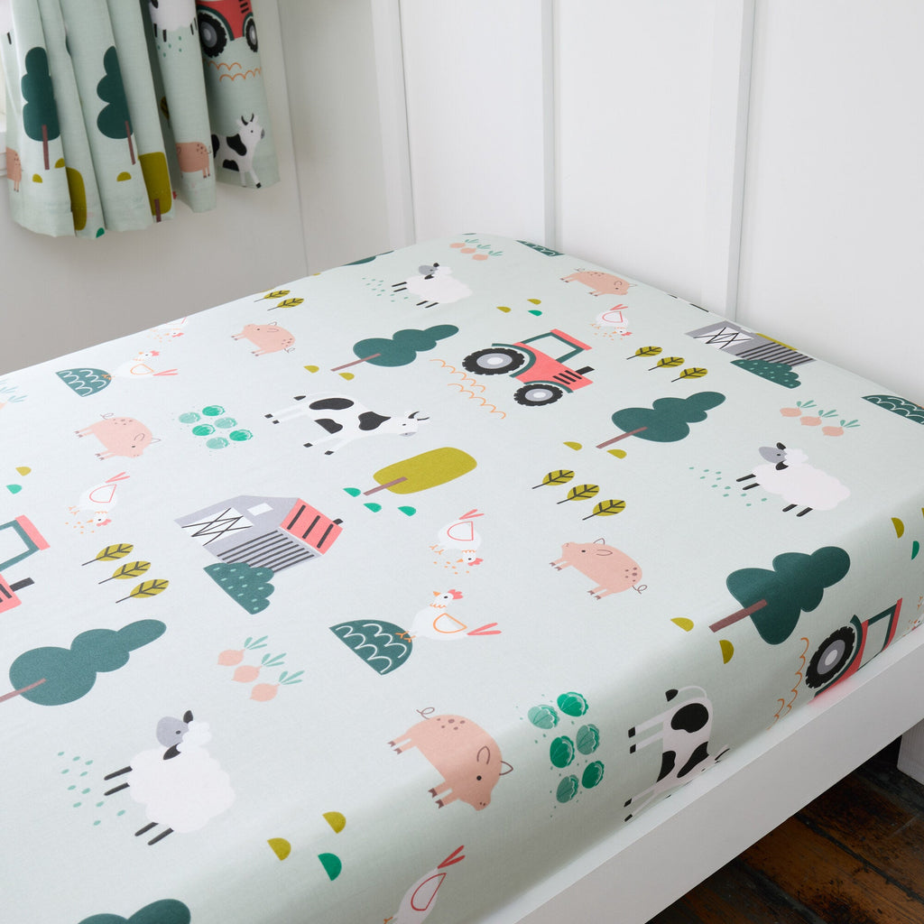 Barnyard Fitted Sheet - Happy Linen Company