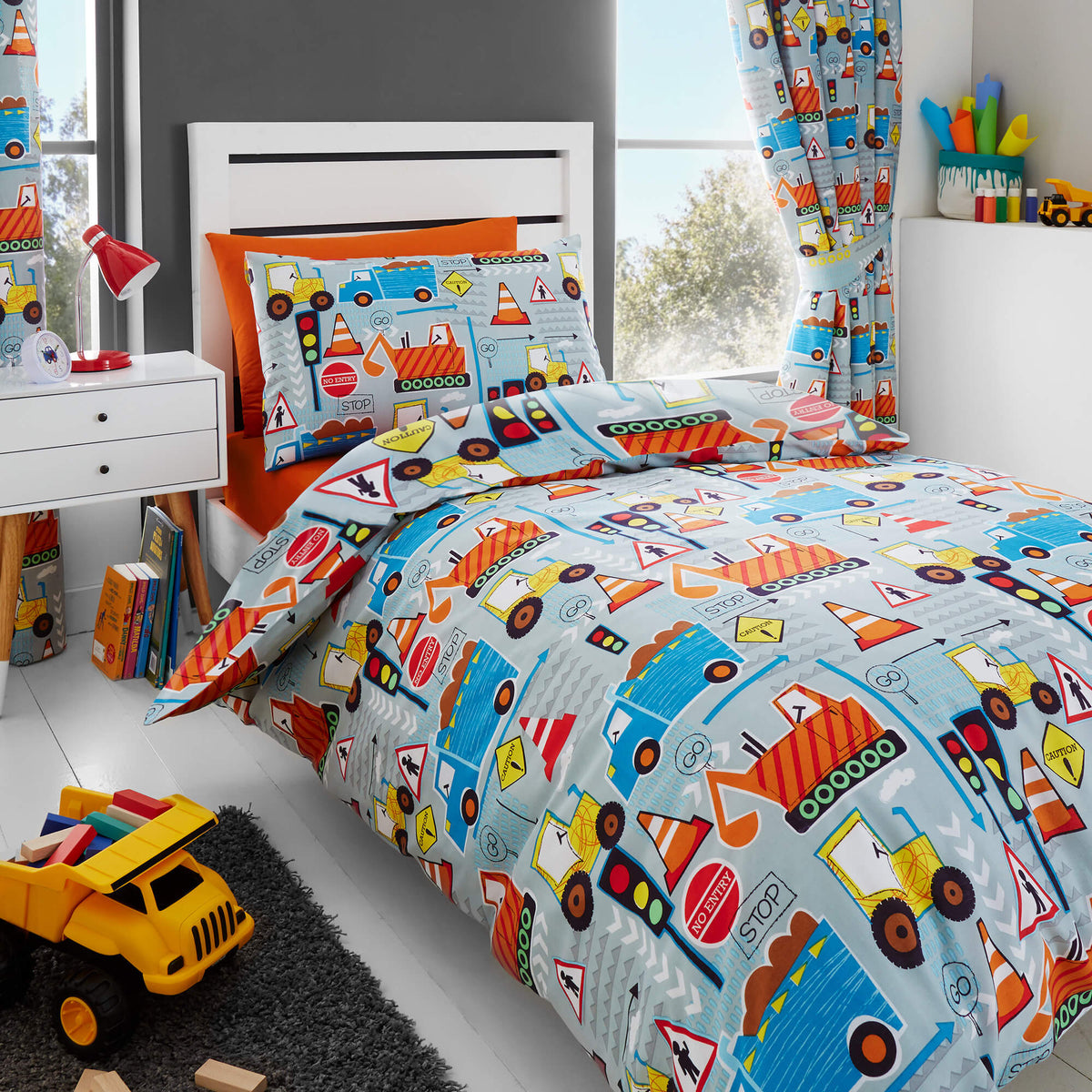 Big Diggers Bedding - Happy Linen Company