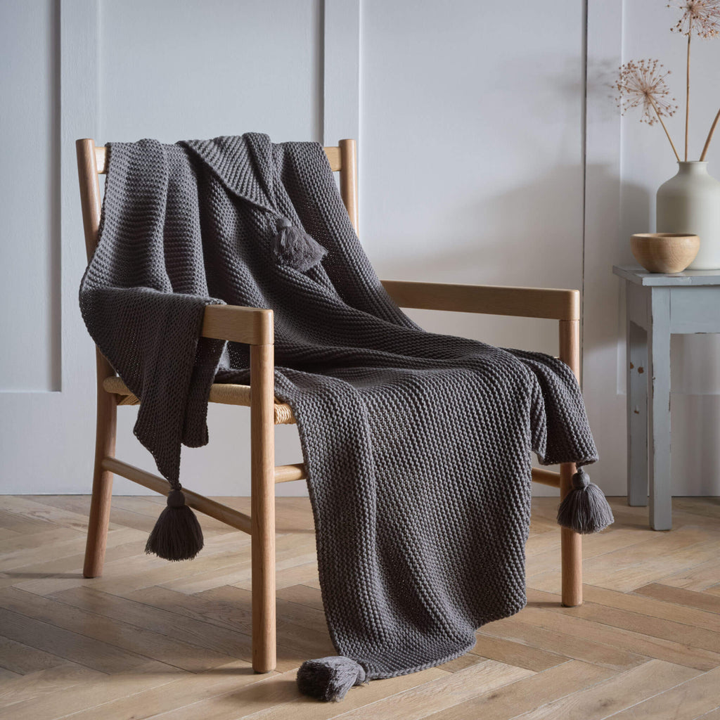 Copenhagen Knitted Throw - Happy Linen Company