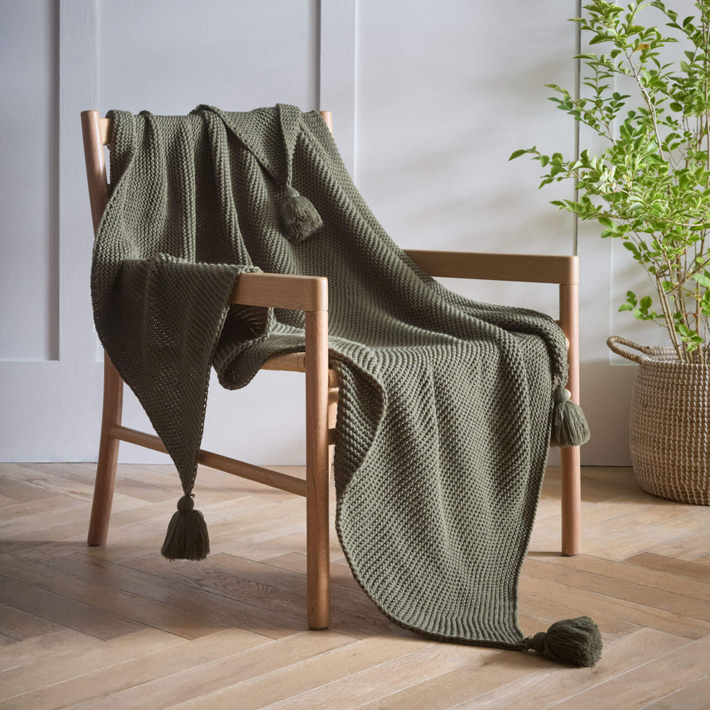 Copenhagen Knitted Throw - Happy Linen Company