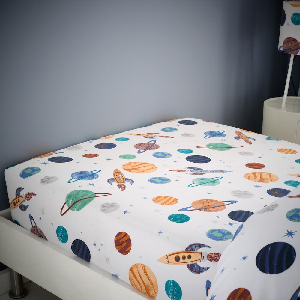 Cosmic Fitted Sheet - Happy Linen Company