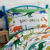 Dino-Snore Dinosaur Bedding - Happy Linen Company