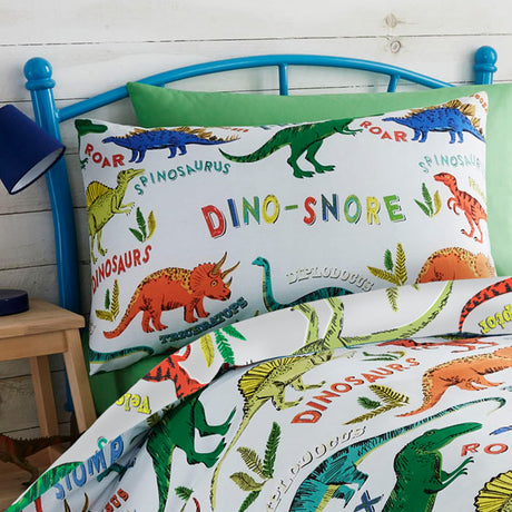 Dino-Snore Dinosaur Bedding - Happy Linen Company