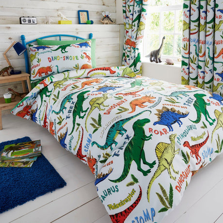Dino-Snore Dinosaur Bedding - Happy Linen Company