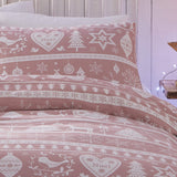 Festive Scandi Duvet Set (Blush Pink) - Happy Linen Company