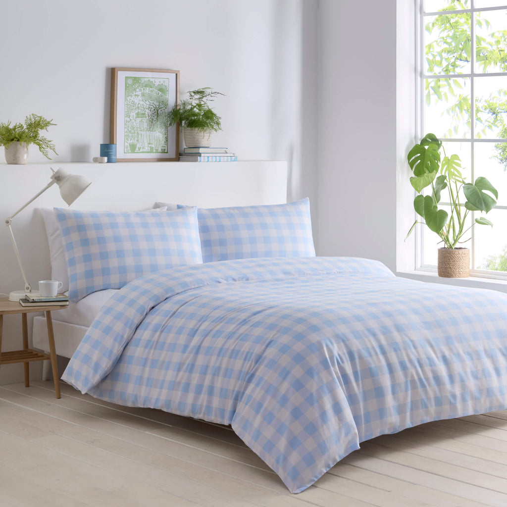 Gingham Duvet Set - Happy Linen Company
