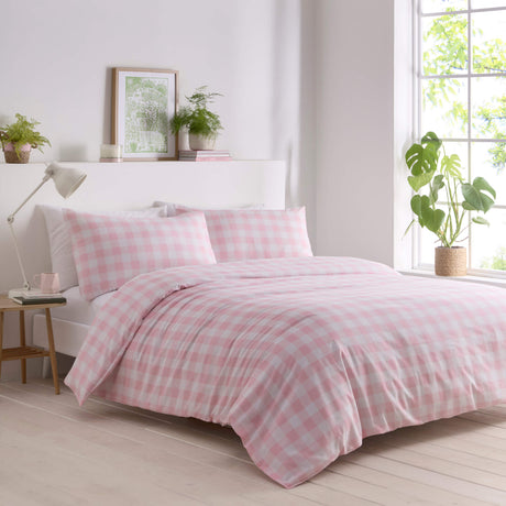Gingham Duvet Set - Happy Linen Company