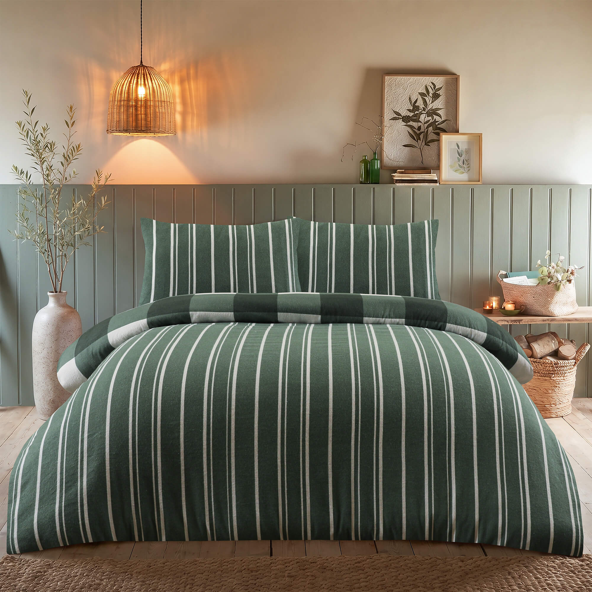 Glenmore Check Duvet Set - Happy Linen Company