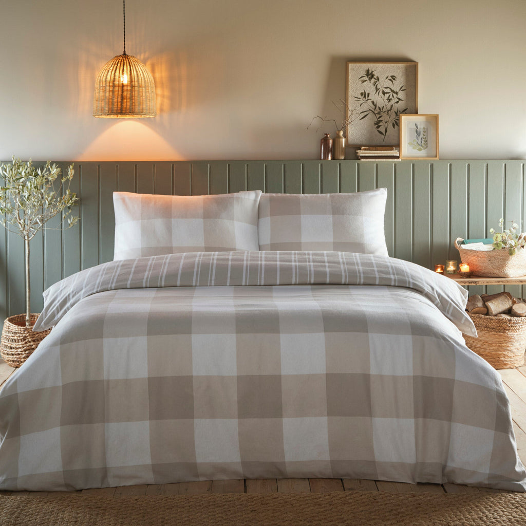 Glenmore Check Duvet Set - Happy Linen Company