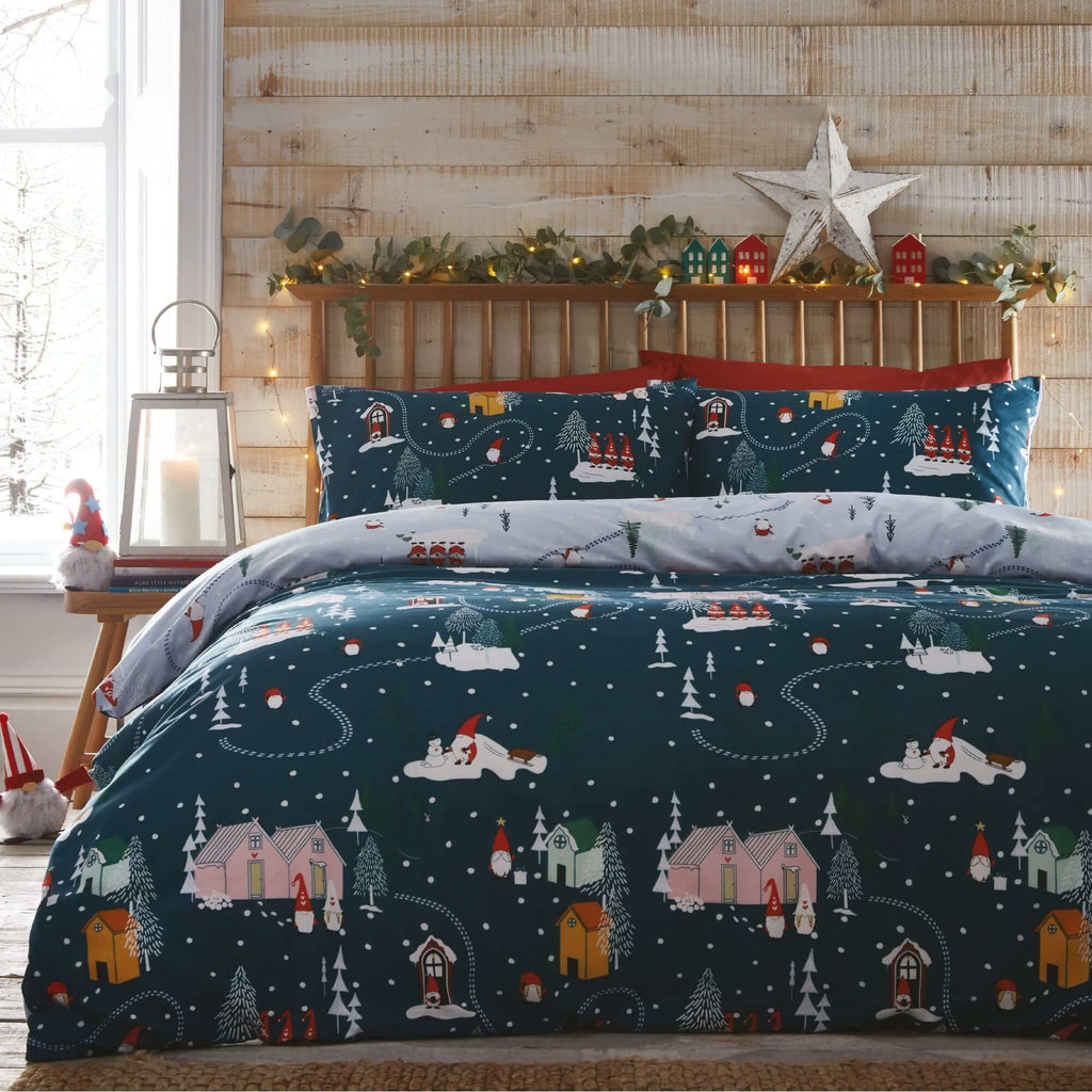 Gonks Village Duvet Set - Happy Linen Company