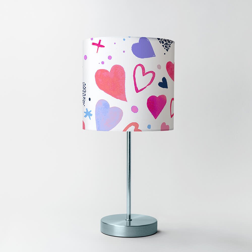 Hearts Table Lampshade - Happy Linen Company