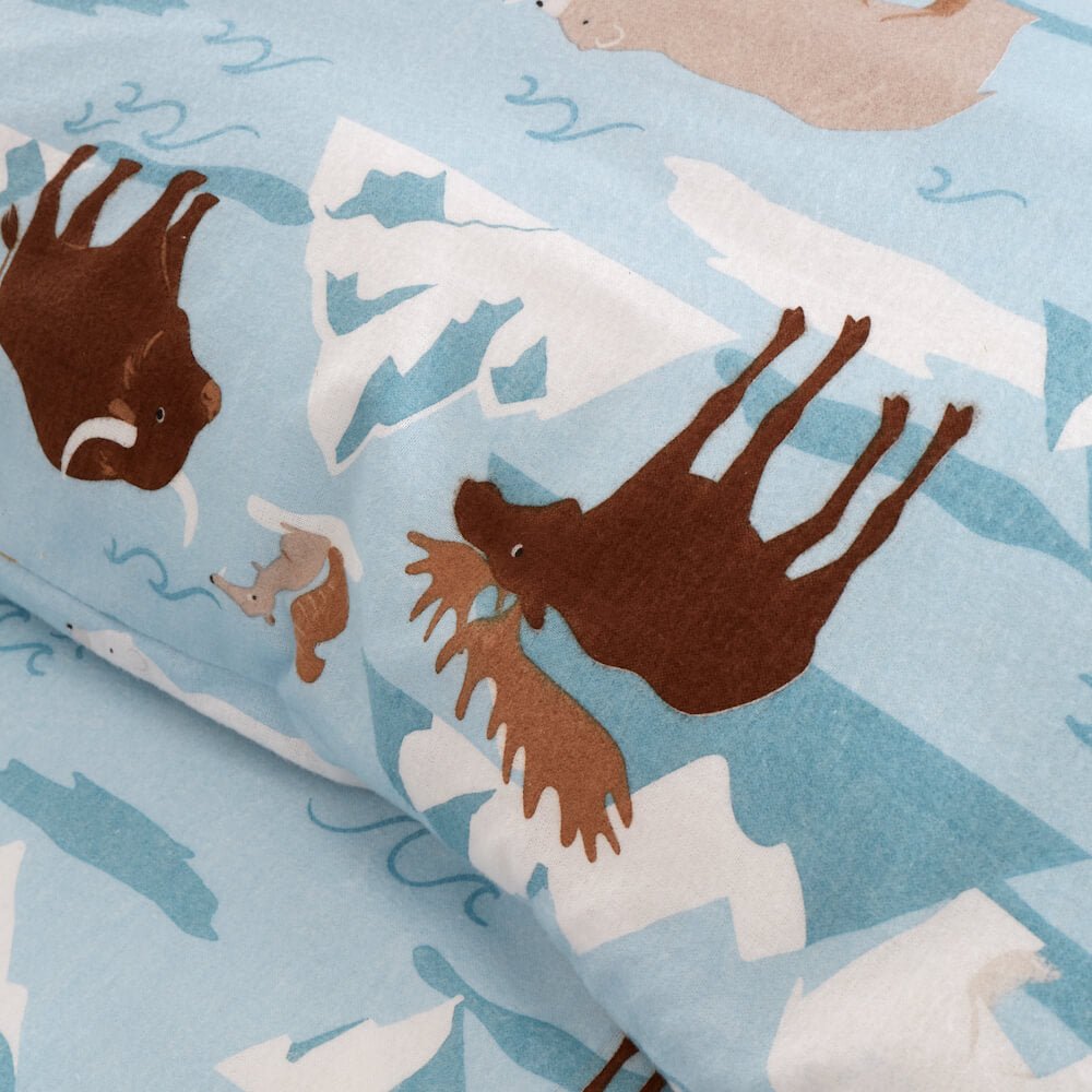 Ice Explorer Flannel Bedding - Happy Linen Company