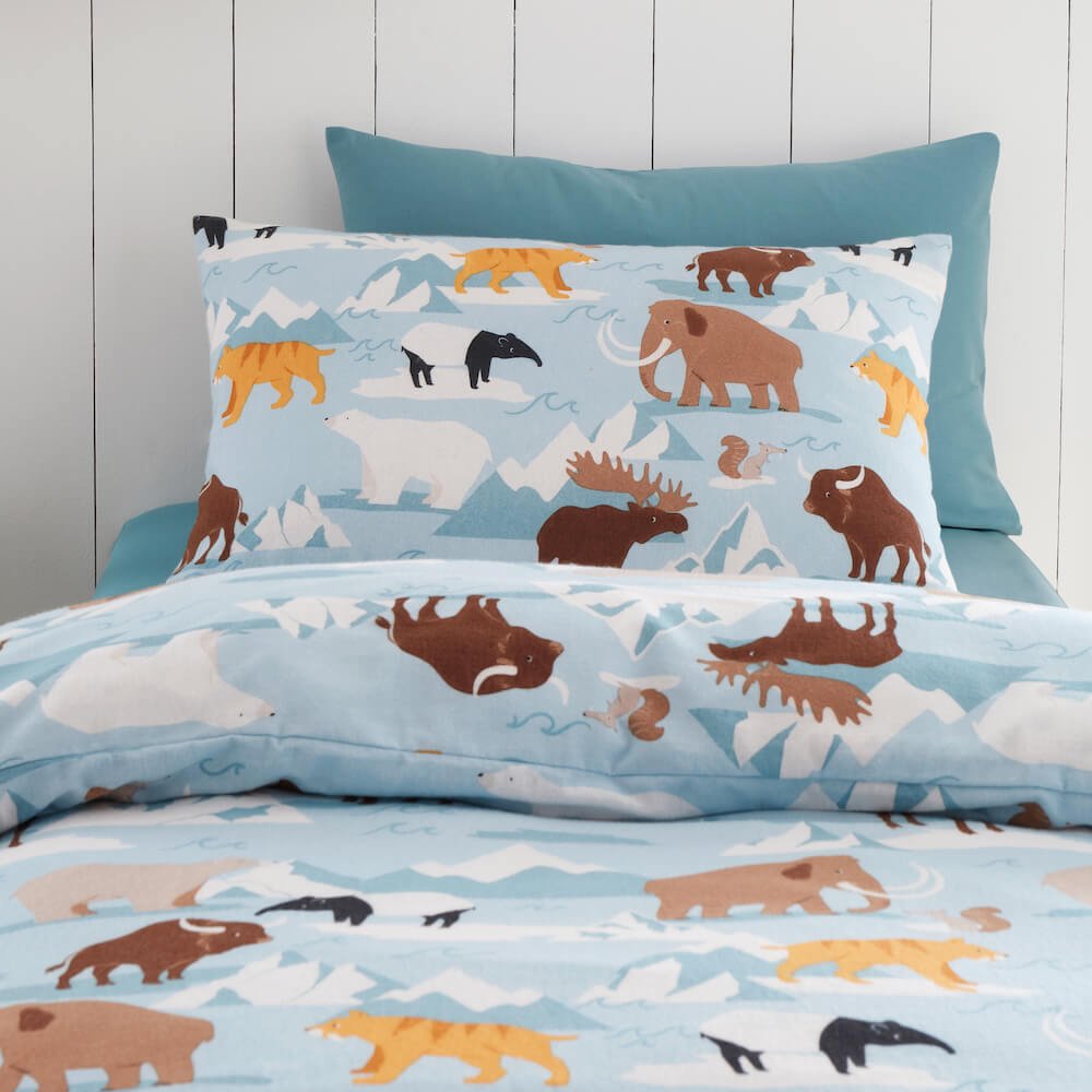 Ice Explorer Flannel Bedding - Happy Linen Company