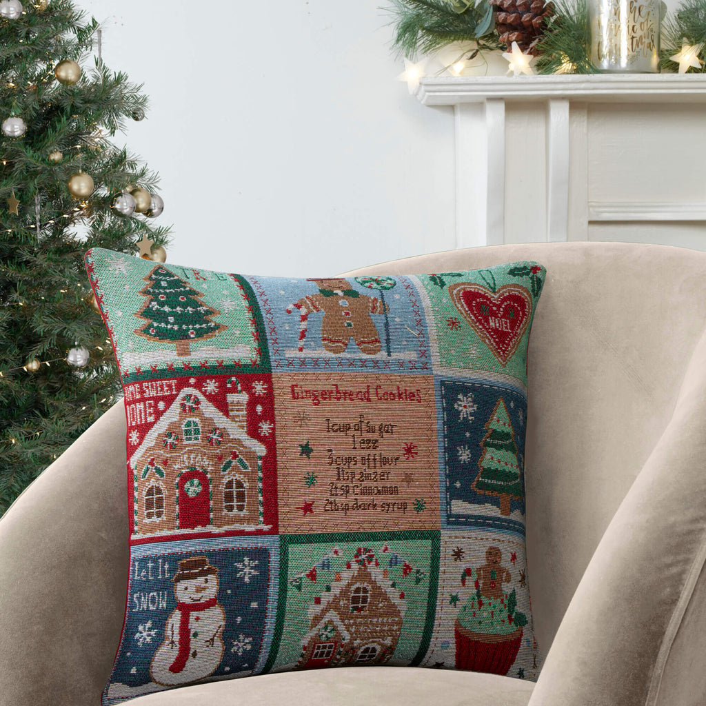 🎁 Jolly Gingerbread Christmas Cushion Cover (100% off) - Happy Linen Company