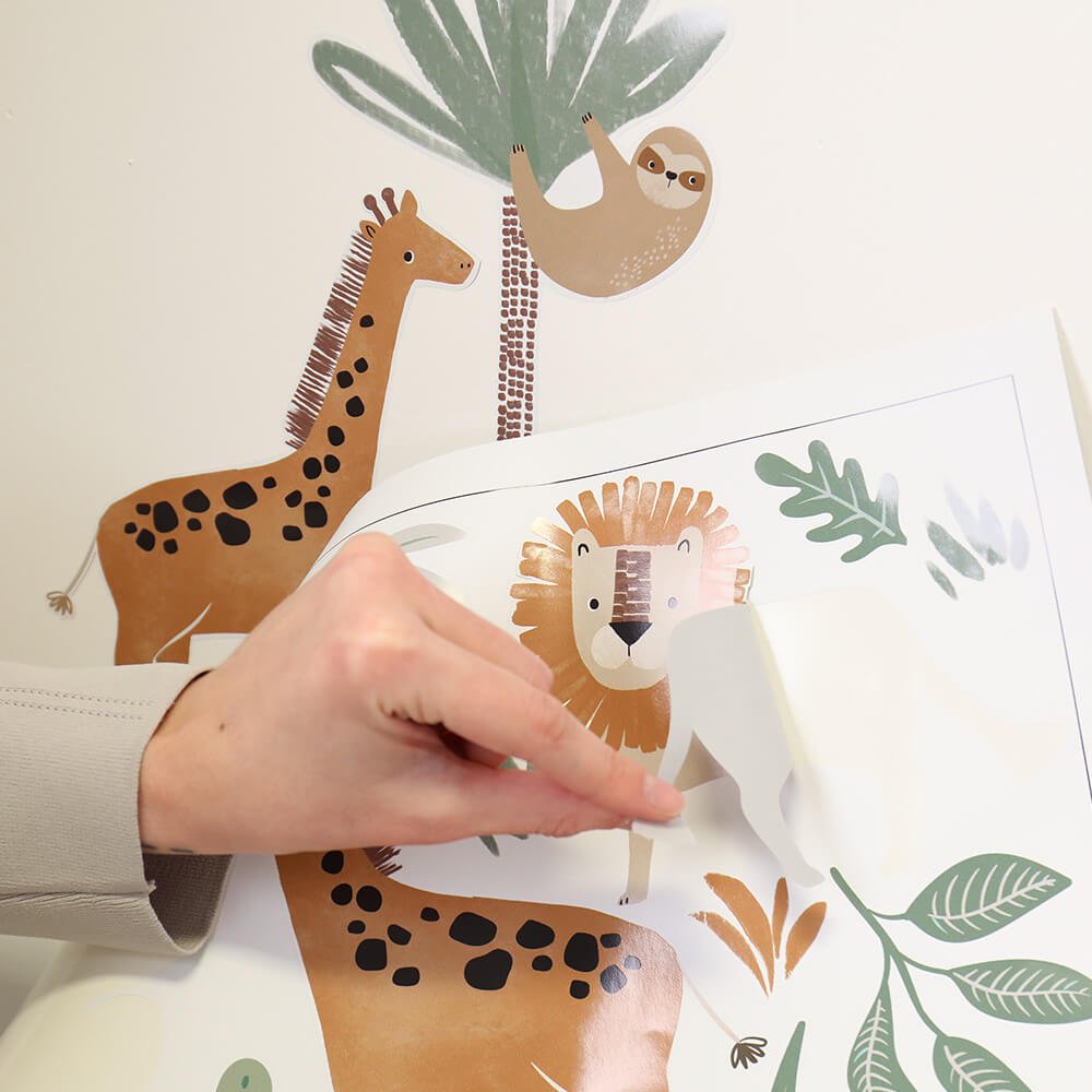 Kids Jungle Safari Wall Stickers | Happy Linen Company