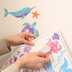 Magical Mermaids Wall Stickers - Happy Linen Company
