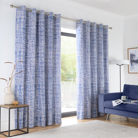 Maine Eyelet Curtains – Blue