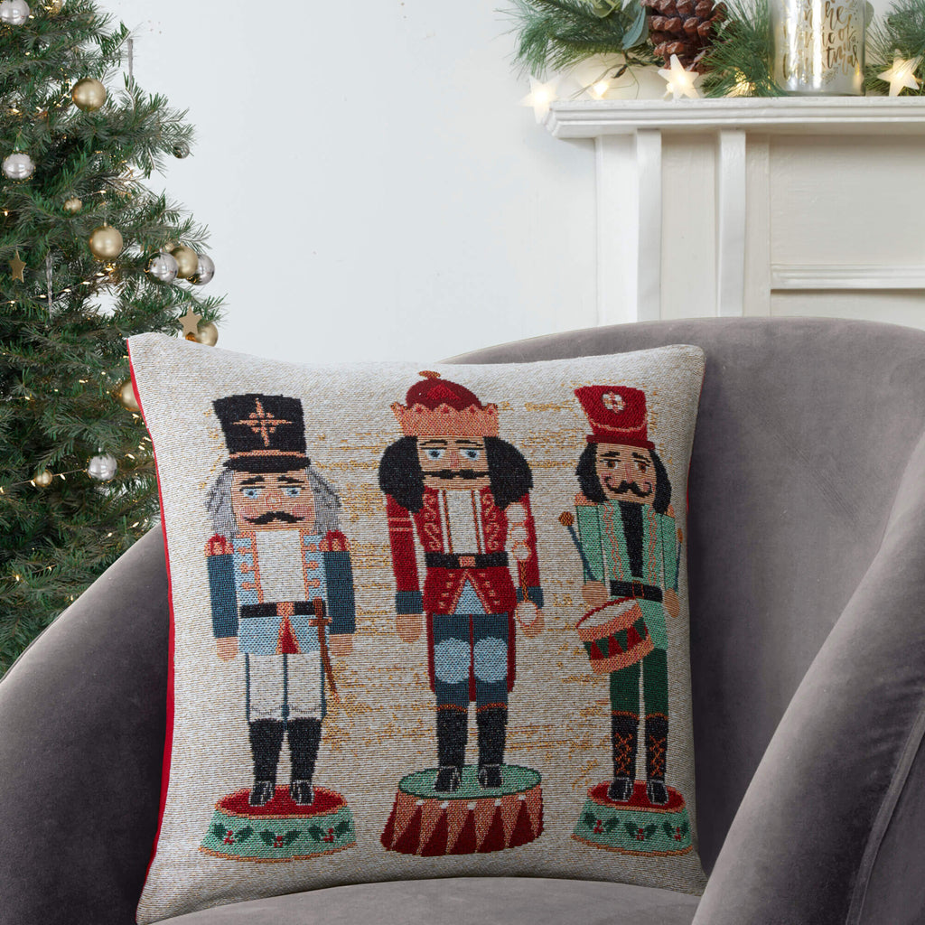 🎁 Nutcracker Cushion Cover (100% off) - Happy Linen Company