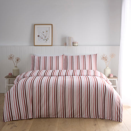 Ombre Pencil Stripe Duvet Set – Pink