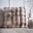 Oslo Fur Filled Cushion (Taupe) - Happy Linen Company