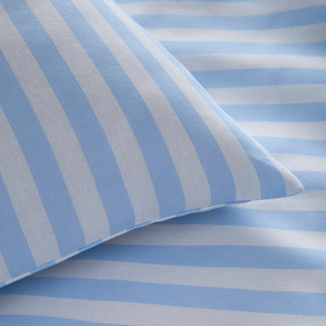 Pencil Stripe Duvet Set – Blue