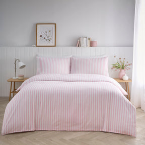 Pencil Stripe Duvet Set – Pink