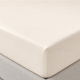 Percale Fitted Sheet – 45cm Deep – Oyster