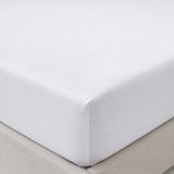 Percale Fitted Sheet – 45cm Deep – White