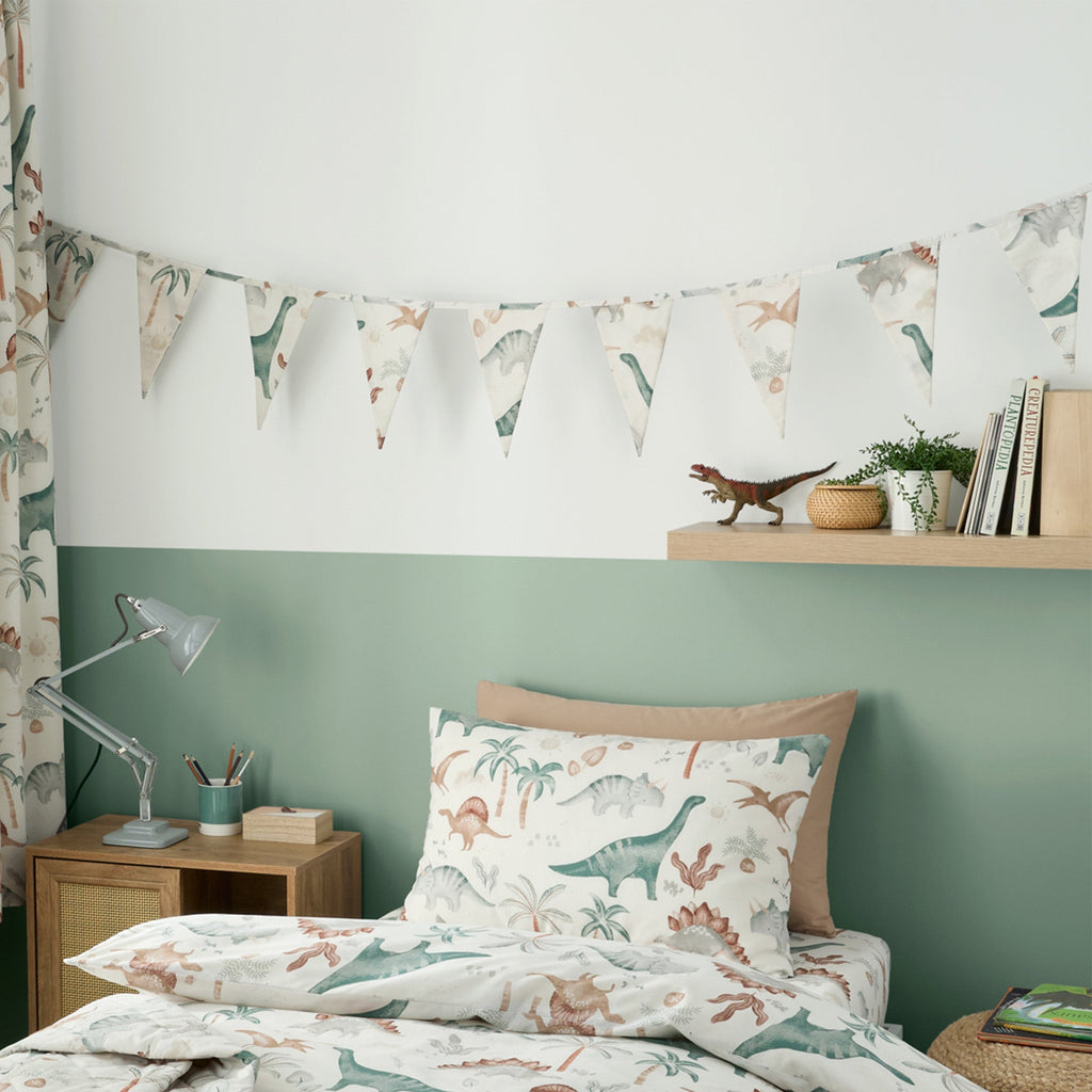 Scandisaurus Dinosaur Bunting - Happy Linen Company