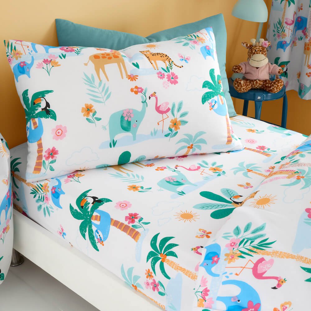 Copripiumino The Lakeside Happy Camper, Set Full/Queen, Con Stampa Di Camper E Scritte, Federe Incluse, Poliestere Imbottito