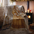 Twilight Santa Sherpa Fleece Throw - Happy Linen Company