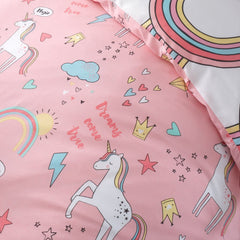 Kids Unicorn Rainbow Bedding Happy Linen Company