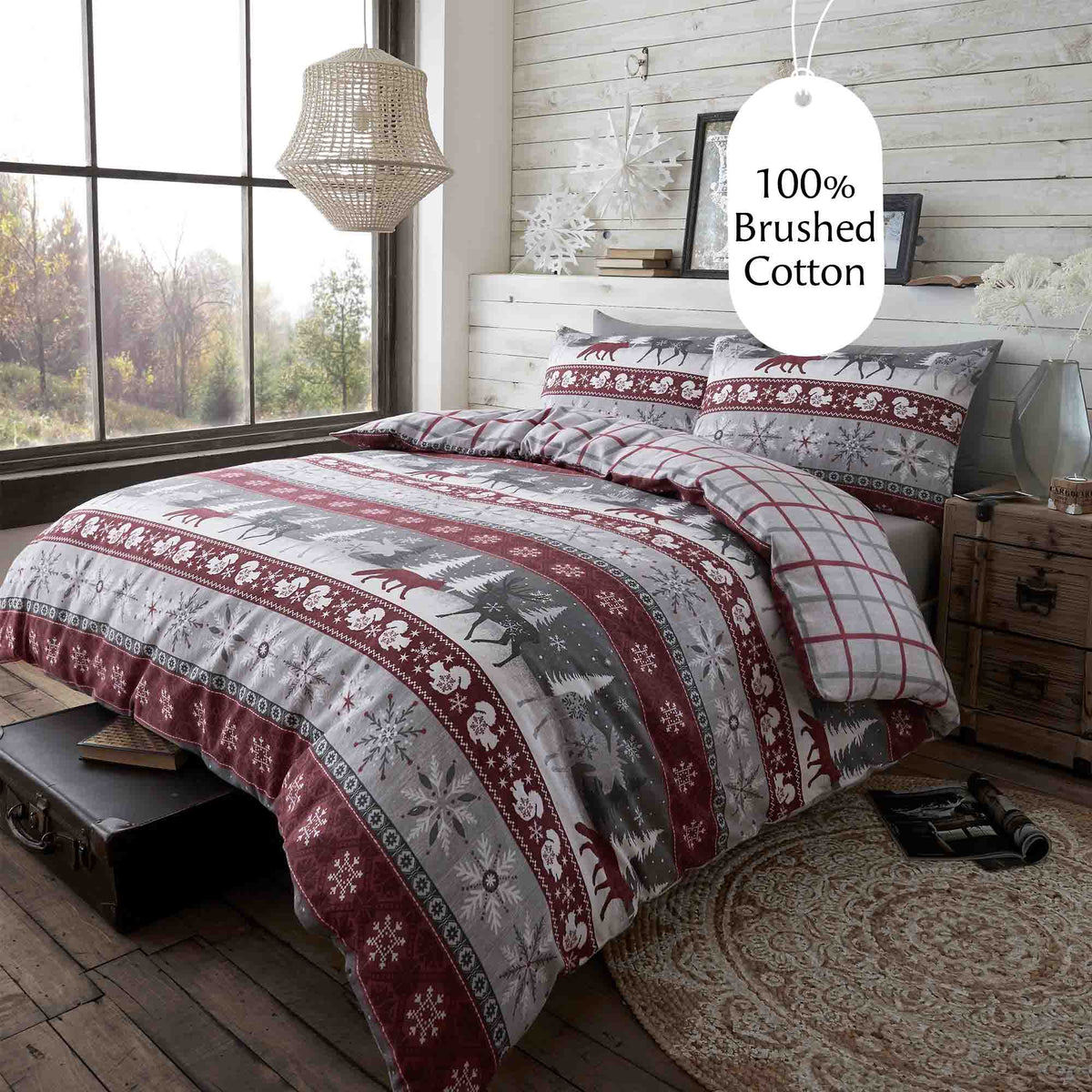 Warm Alaska Brushed Cotton Bedding - Happy Linen Company