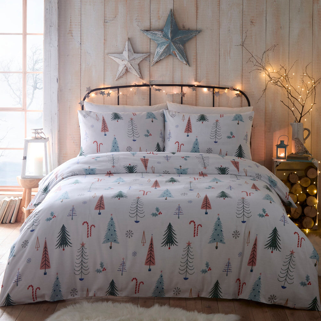 Winter Trees Duvet Set - Happy Linen Company