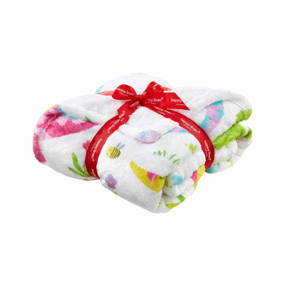 Daisy Dinosaur Fleece Blanket