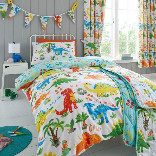 Dinosaur single bed sheets on sale