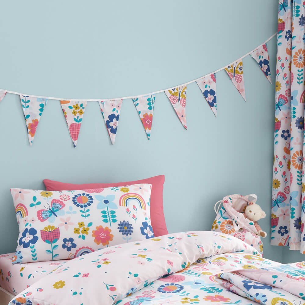 Flower Garden Bunting - Happy Linen Company