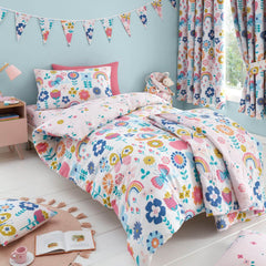 Flower Garden Quilted Throw - Happy Linen Company