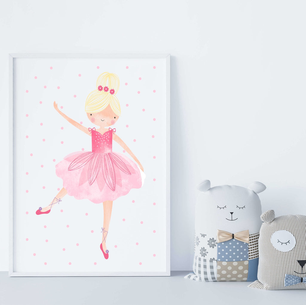 Isabella Ballerina A4 Digital Prints - Digital Download A4 Prints - Happy Linen Company