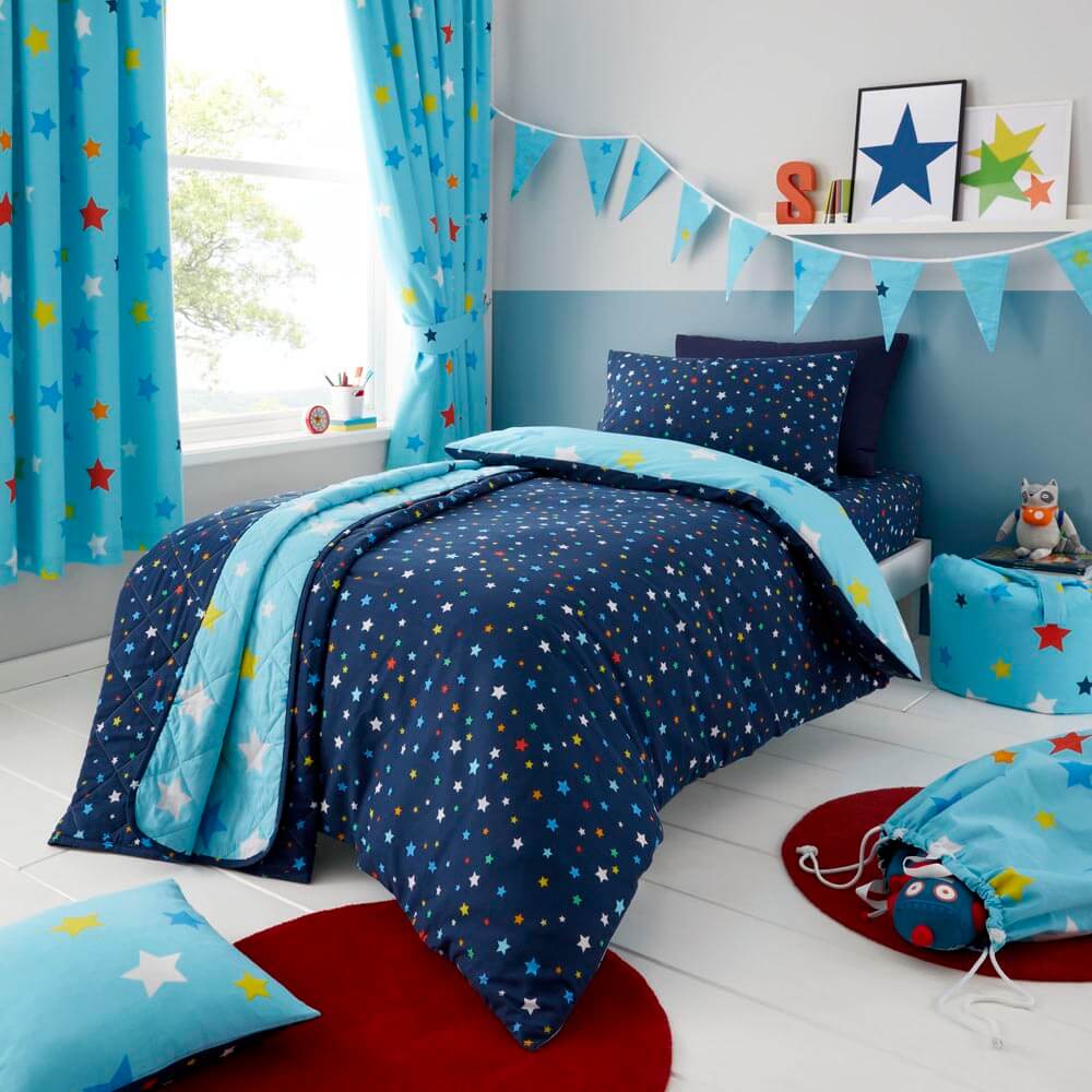 Kids Multi Stars Bedding Happy Linen Company