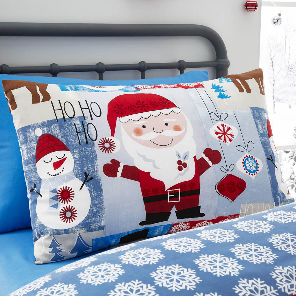 Santa & Friends Christmas Pillowcase (Pair) - Happy Linen Company